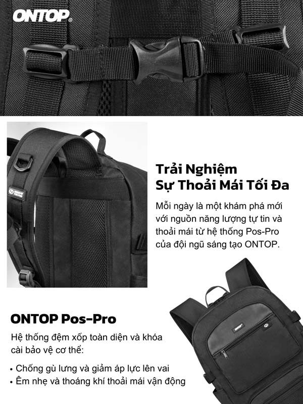 Balo canvas phối da local brand ONTOP Material Backpack Pos-Pro