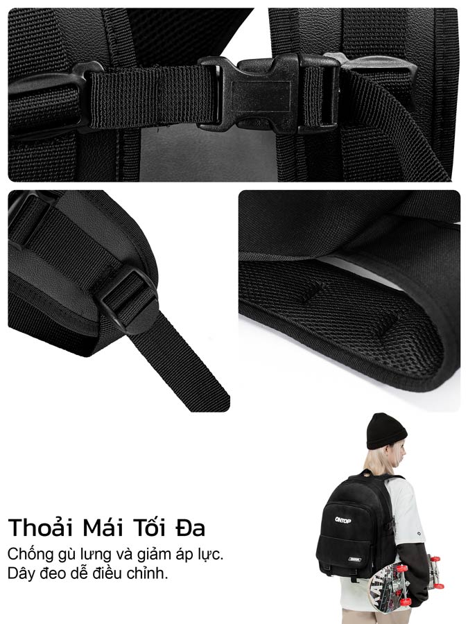 Balo đen basic ONTOP