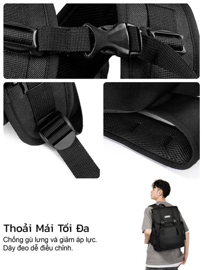 balo vải canvas nam ONTOP