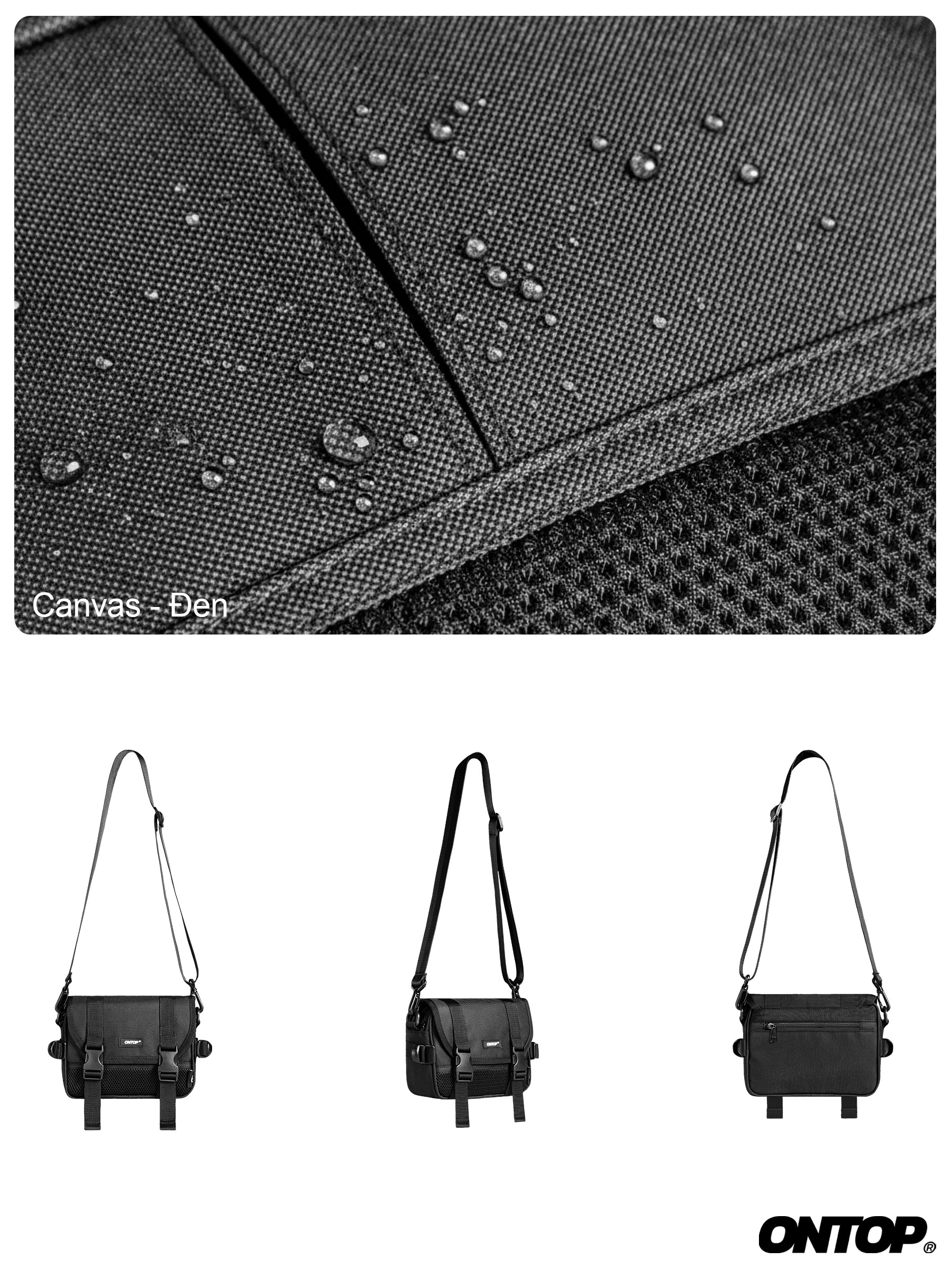 Túi đeo chéo phối lưới ONTOP