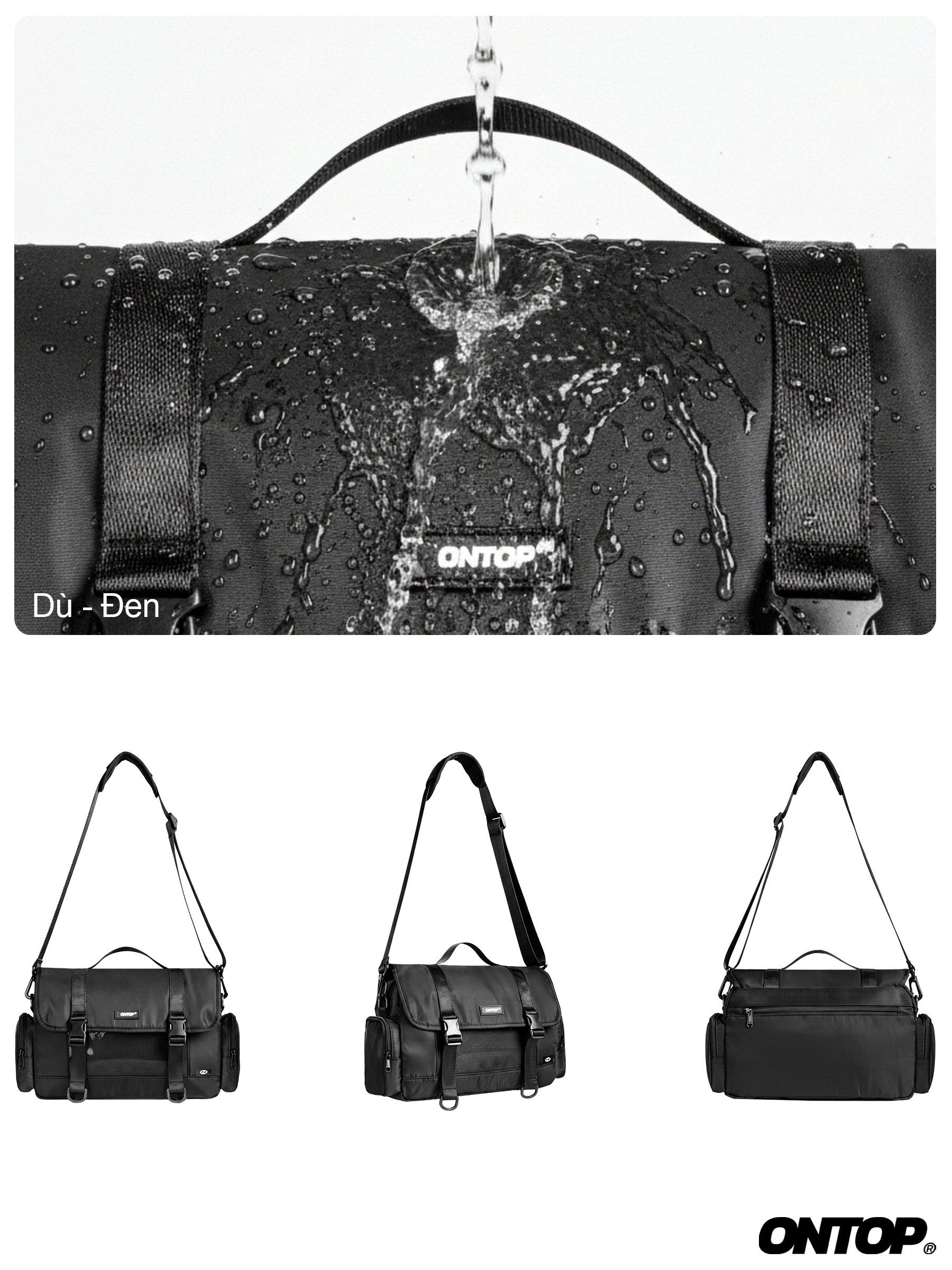 Túi đeo chéo vải dù lạnh ONTOP