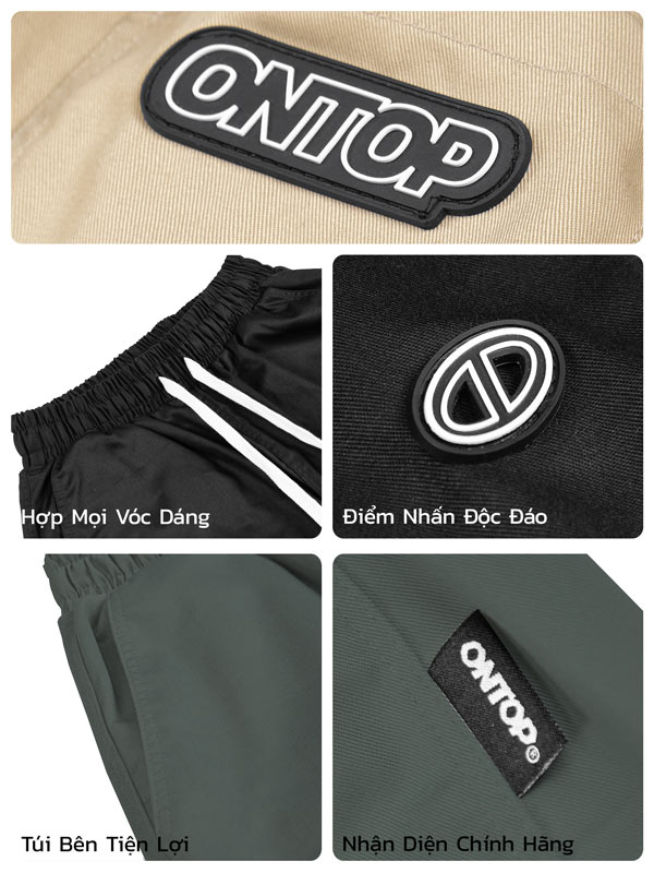 Quần kaki ống suông nam nữ local brand ONTOP