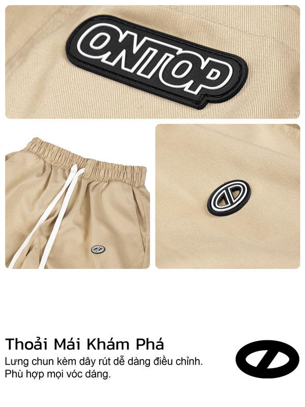 Quần kaki ống suông nam nữ local brand ONTOP