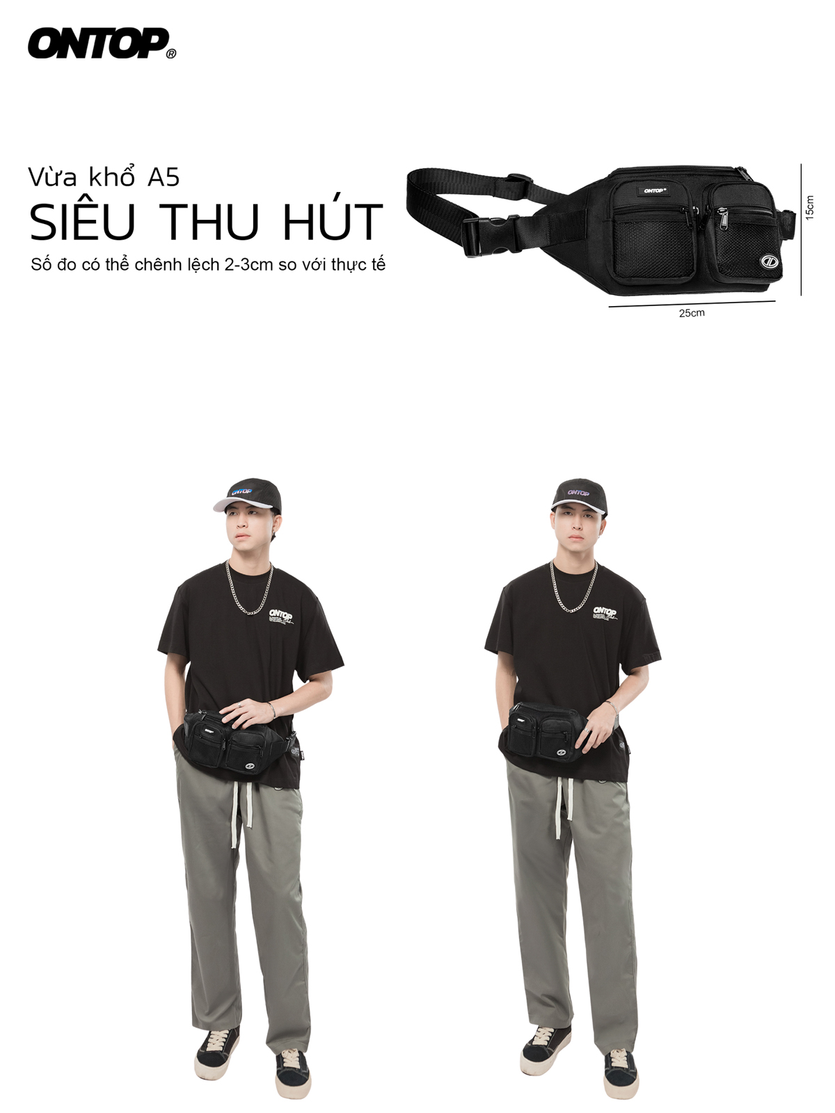 Túi bao tử đeo hông Ontop