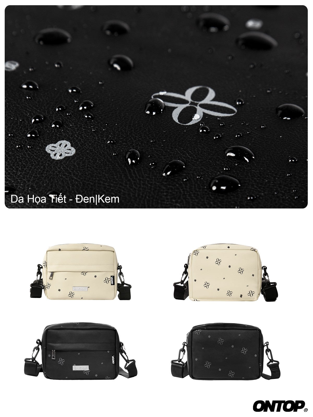 túi da đeo chéo nữ ONTOP
