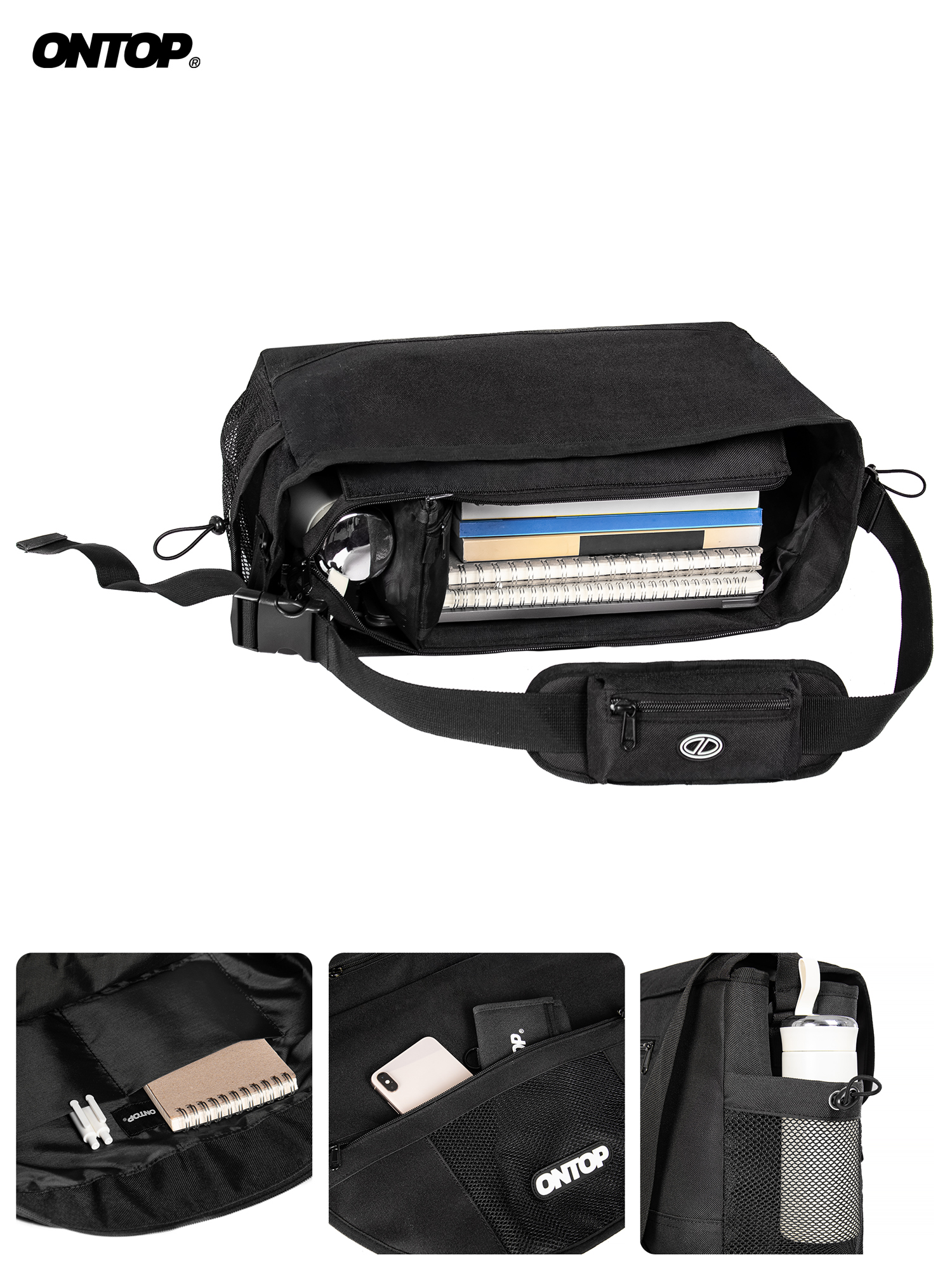 Túi đeo chéo vải canvas ONTOP