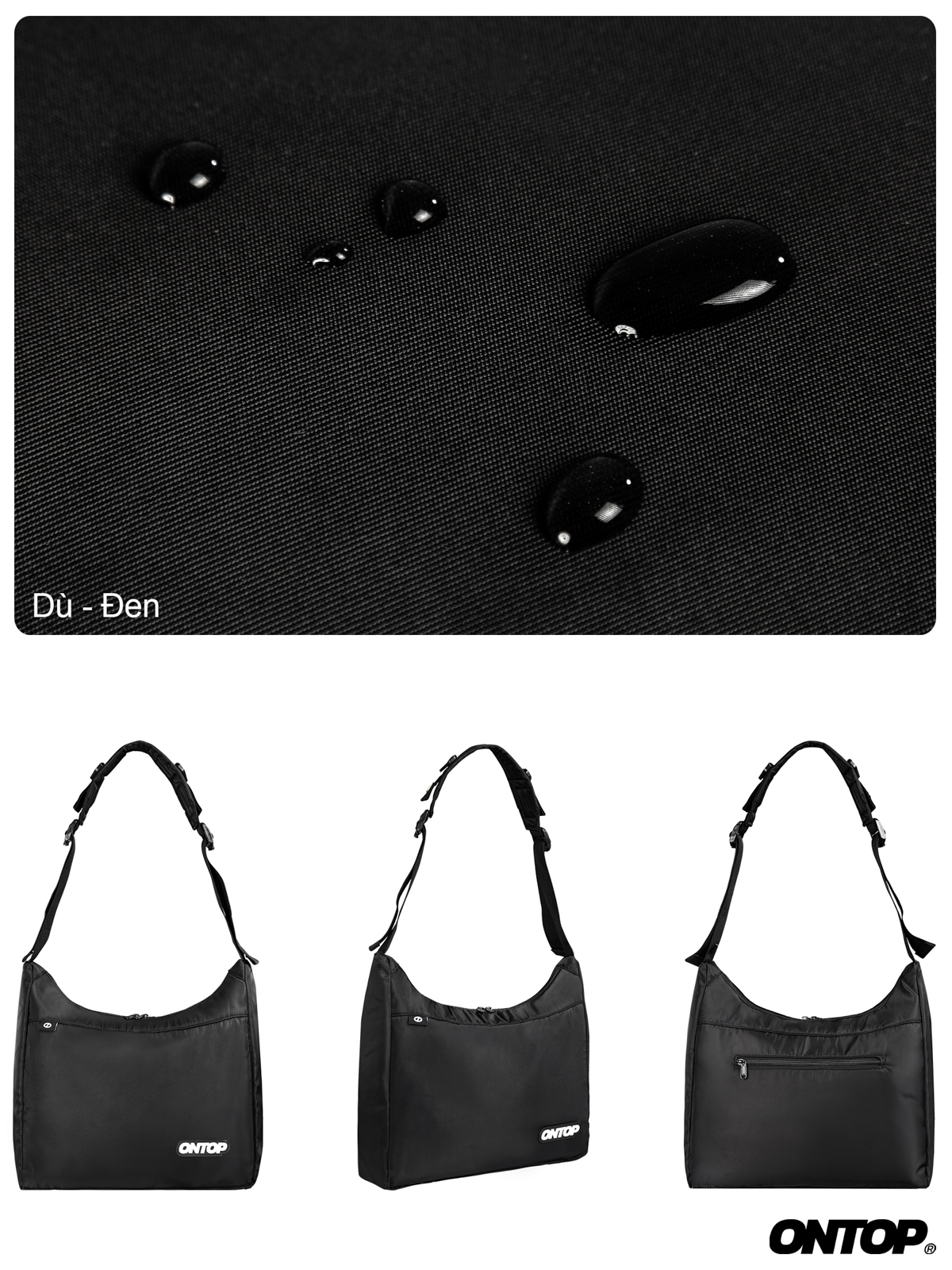 Túi đeo chéo vải dù nam Ontop