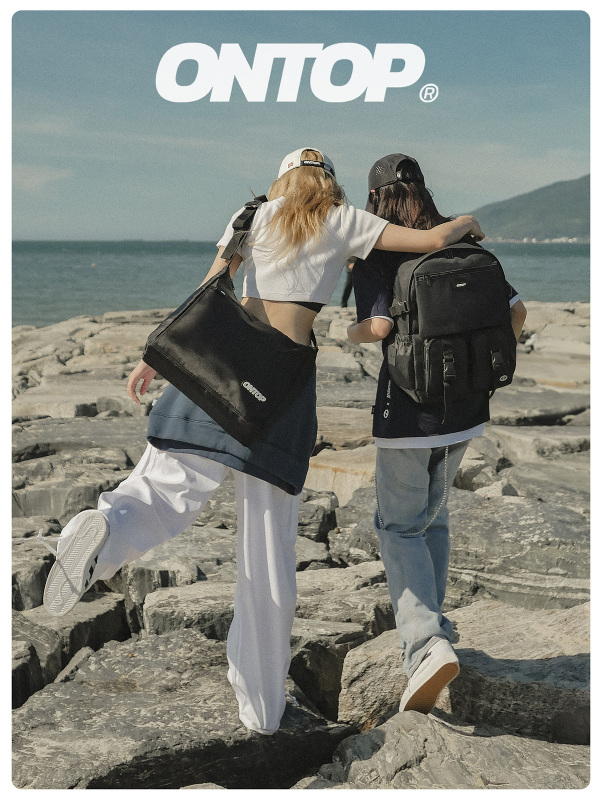 Túi đeo chéo vải dù nam Ontop