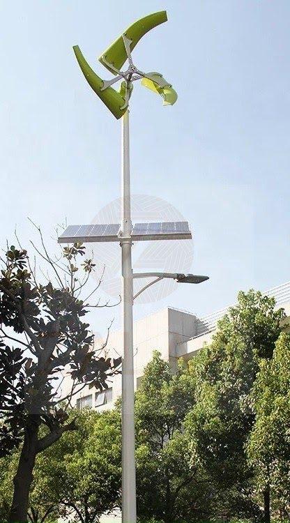 Đèn đường năng lượng mặt trời kết hợp điện gió công suất 100w mã sản phẩm ZSW-100