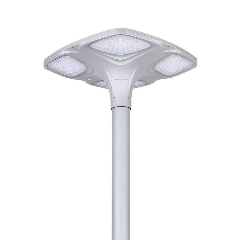 Đèn năng lượng mặt trời chiếu sáng trang trí công viên Resort dạng UFO mã ZUFO-4*15S màu xám