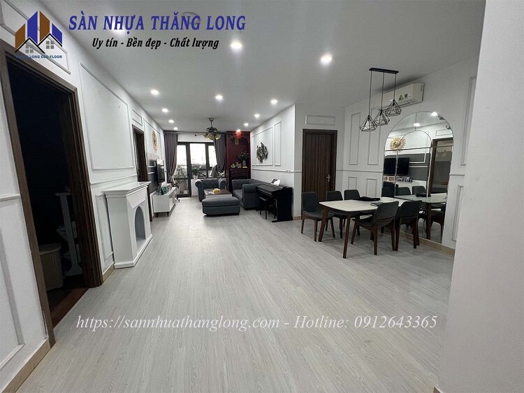 Ảnh thi công sàn nhựa Glotex S471