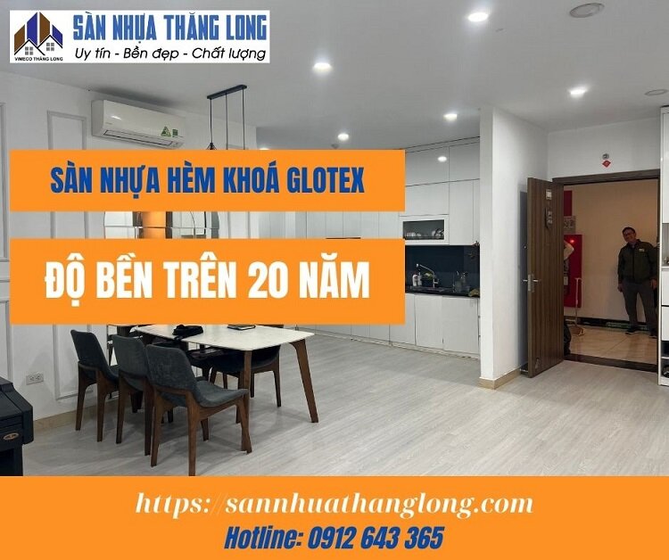 Sàn nhựa giả gỗ hèm khoá