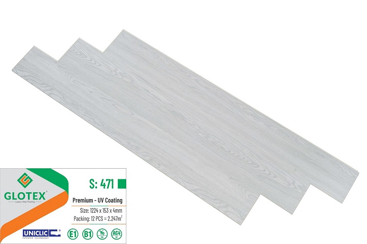 Sàn nhựa hèm khoá Glotex 4mm