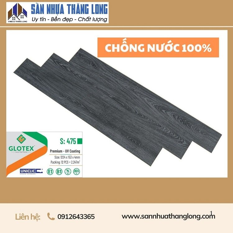 Sàn nhưa giả gỗ Glotex