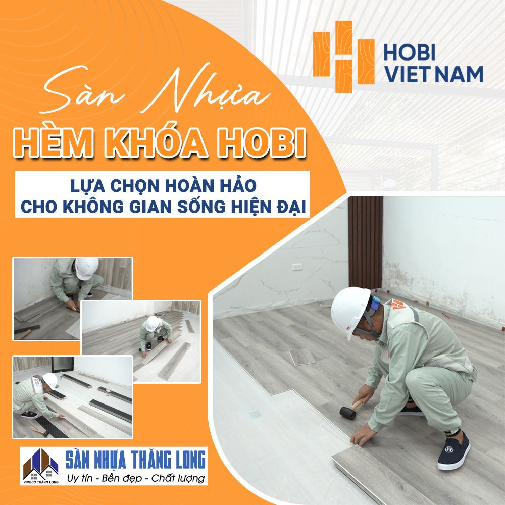 Sàn nhựa sẵn đế cao su non hobiwood