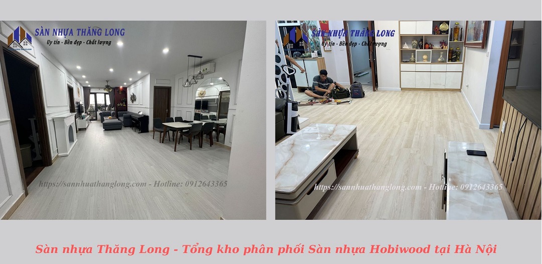 Sàn nhựa sẵn đế cao su non hobiwood