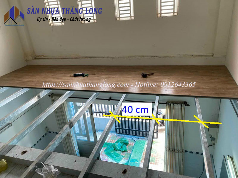 Hướng dẫn thi công Sàn nhựa chịu lực làm gác xép, gác lửng