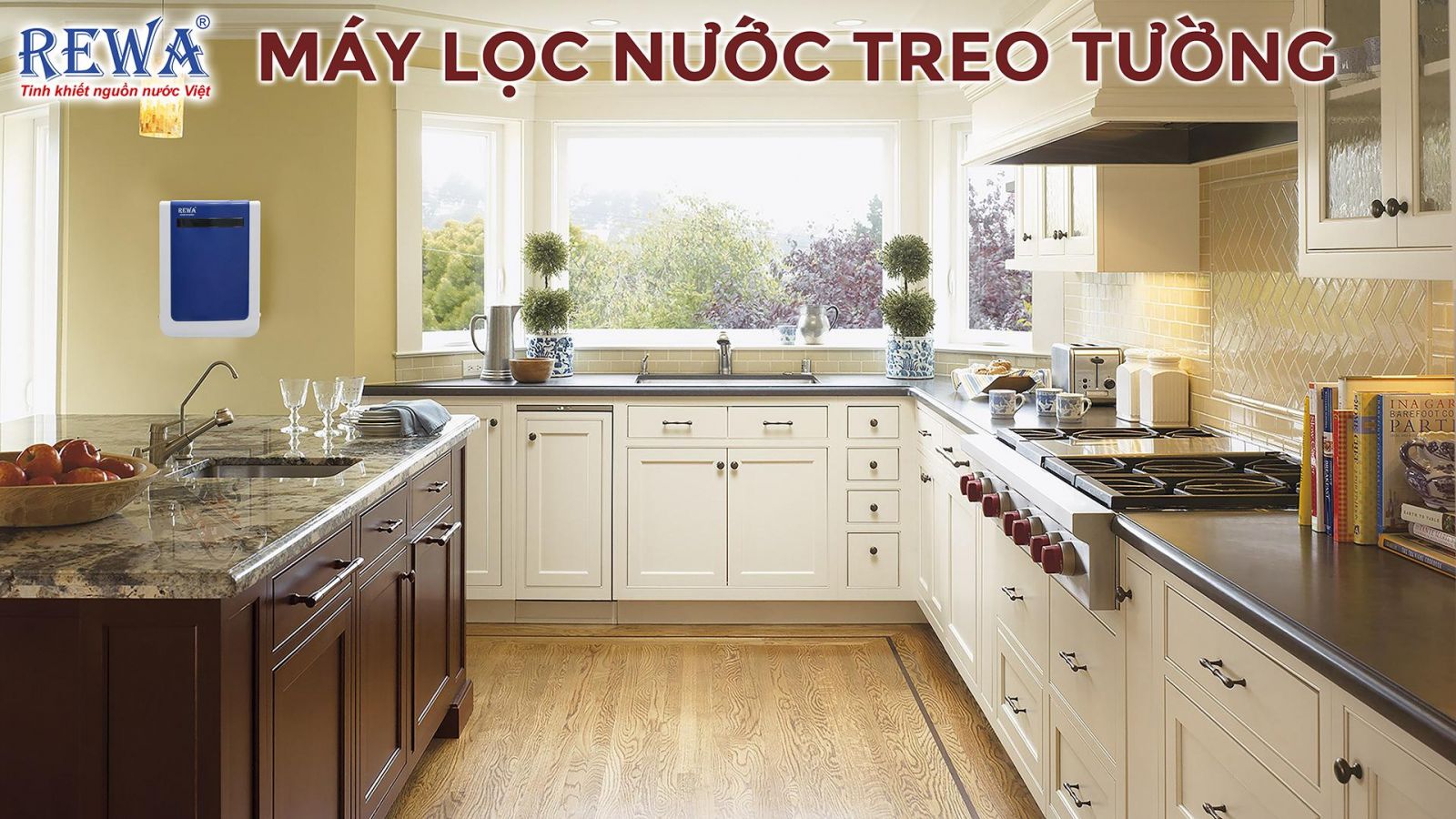 Máy lọc nước treo tường Rewa RW-NA-401N