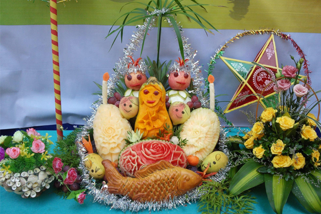 Mâm ngũ quả trung thu