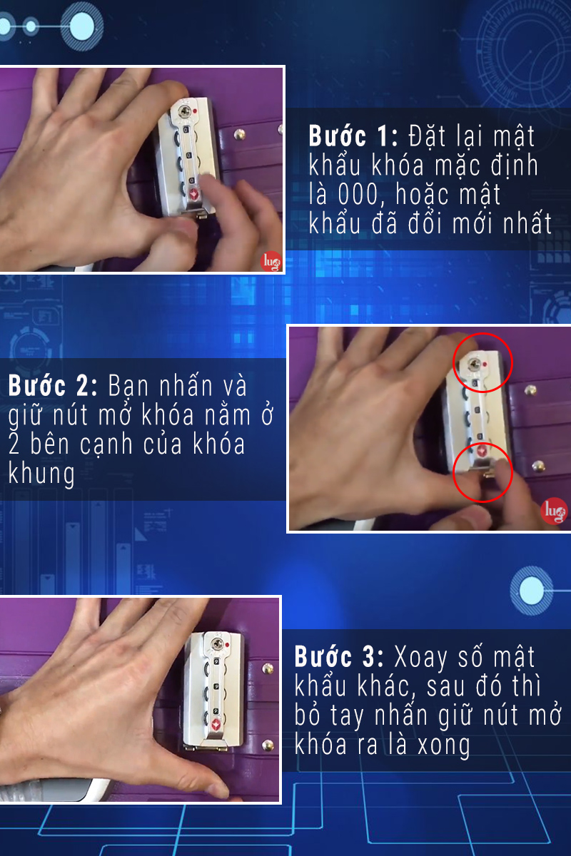 Hướng dẫn cách đổi mật khẩu khóa khung