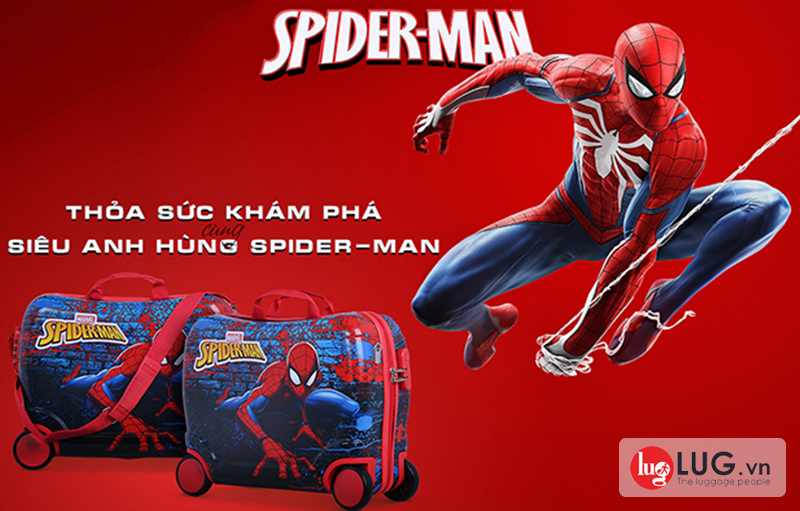 Vali trẻ em SPIDERMAN SPM004 với thiết kế ấn tượng