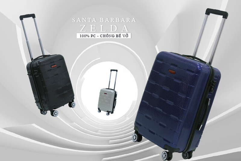 Vali kéo nhựa cứng Santa Barbara SB9527