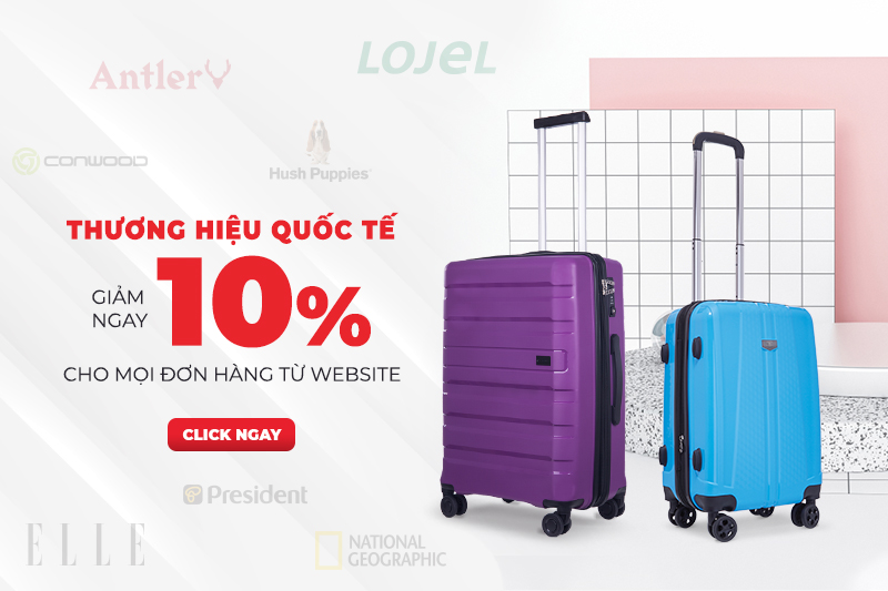 Giảm giá mua vali, balo hấp dẫn