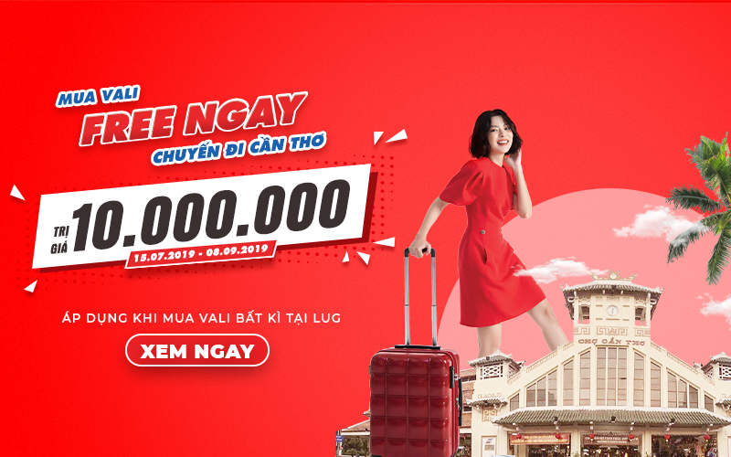 Mua vali free chuyến đi