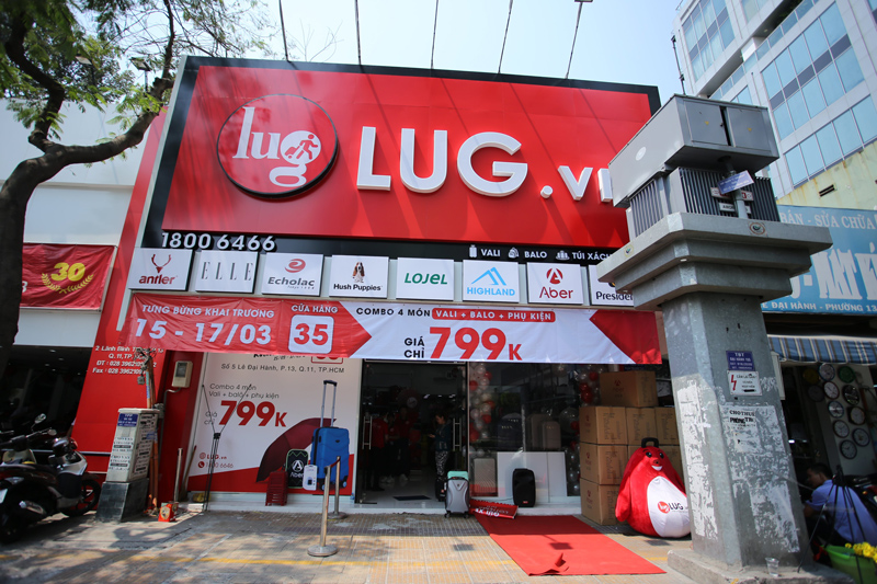 Hệ thống cửa hàng LUG.vn mở rộng liên tục nhằm phục vụ khách hàng tốt hơn