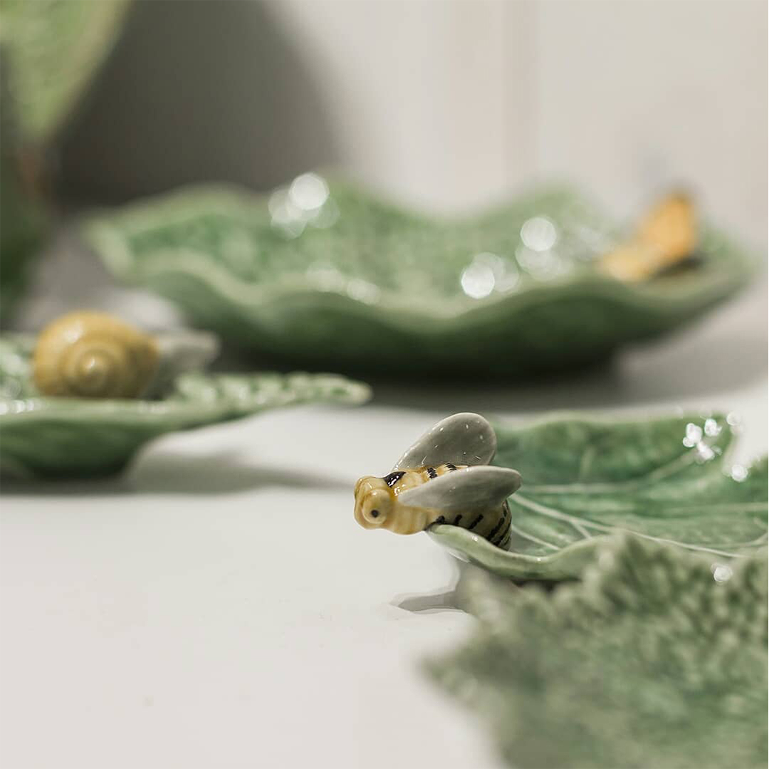 Bordallo - Countryside Leaves - Đĩa lá ong mật - 14cm