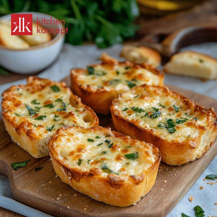 Bánh mì bơ tỏi sau khi nướng