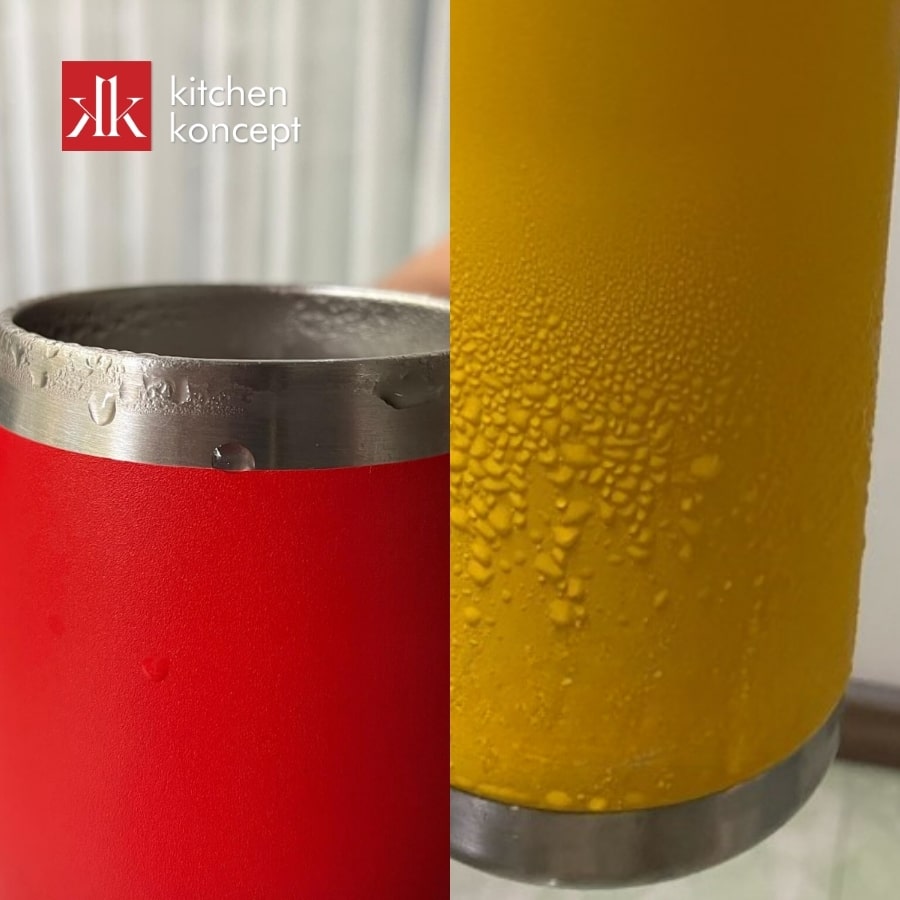 Bình giữ nhiệt bị đổ mồ hôi