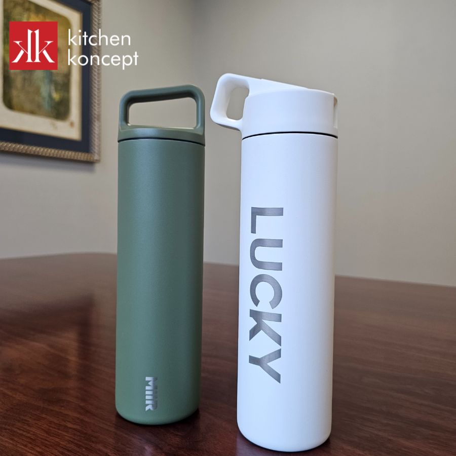 Bình giữ nhiệt có ống hút màu bạch nguyệt quang 591ml