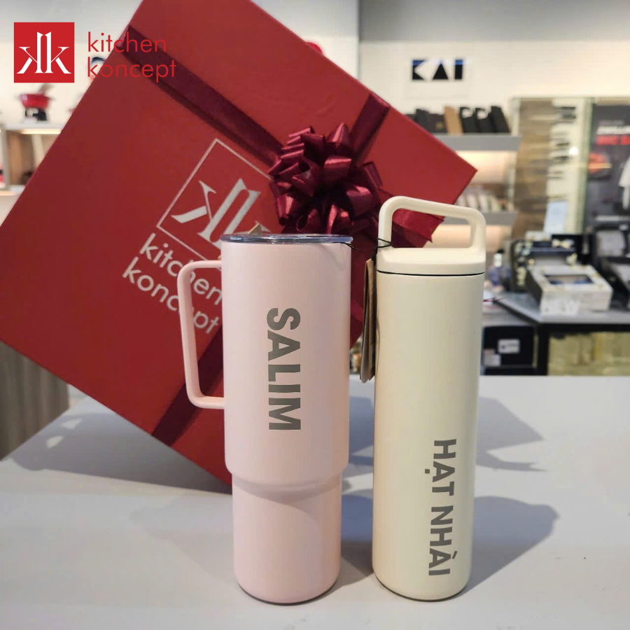 Bình ly MiiR khắc laser tên riêng gia đình