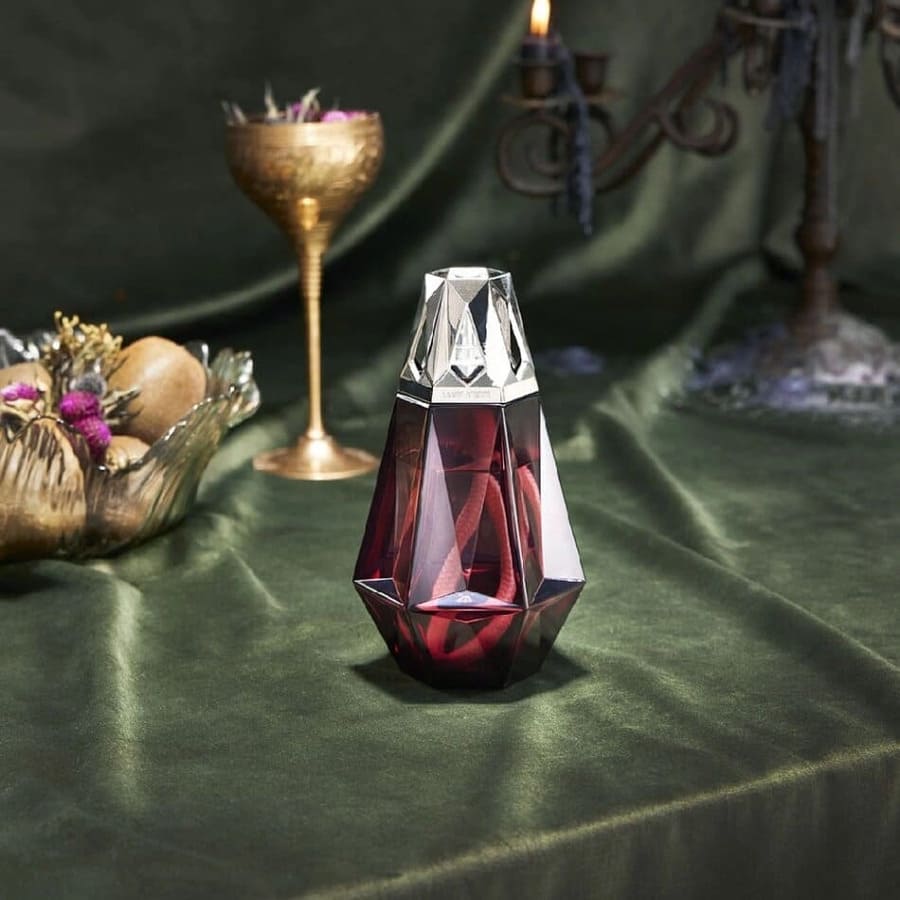 Bộ đèn xông tinh dầu Prisme Grenat - 2 món