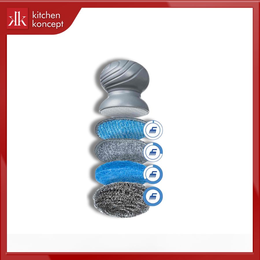 Bộ dụng cụ chà rửa cầm tay 5 món chính hãng