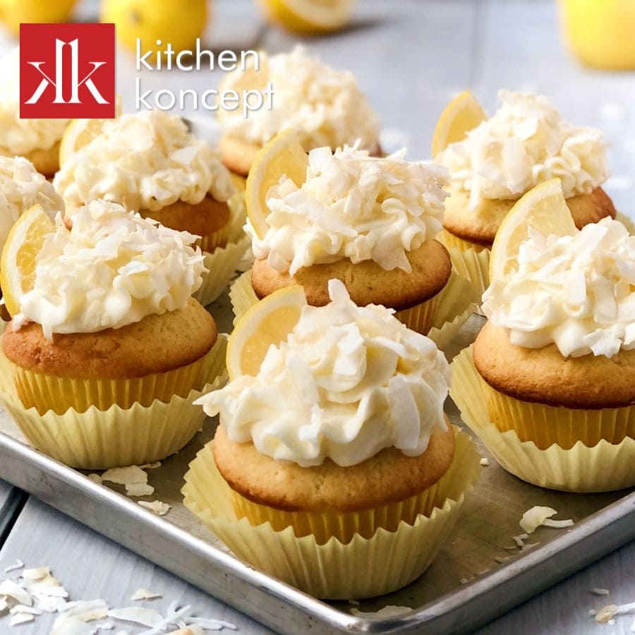 Cách làm bánh Cupcake chanh dừa