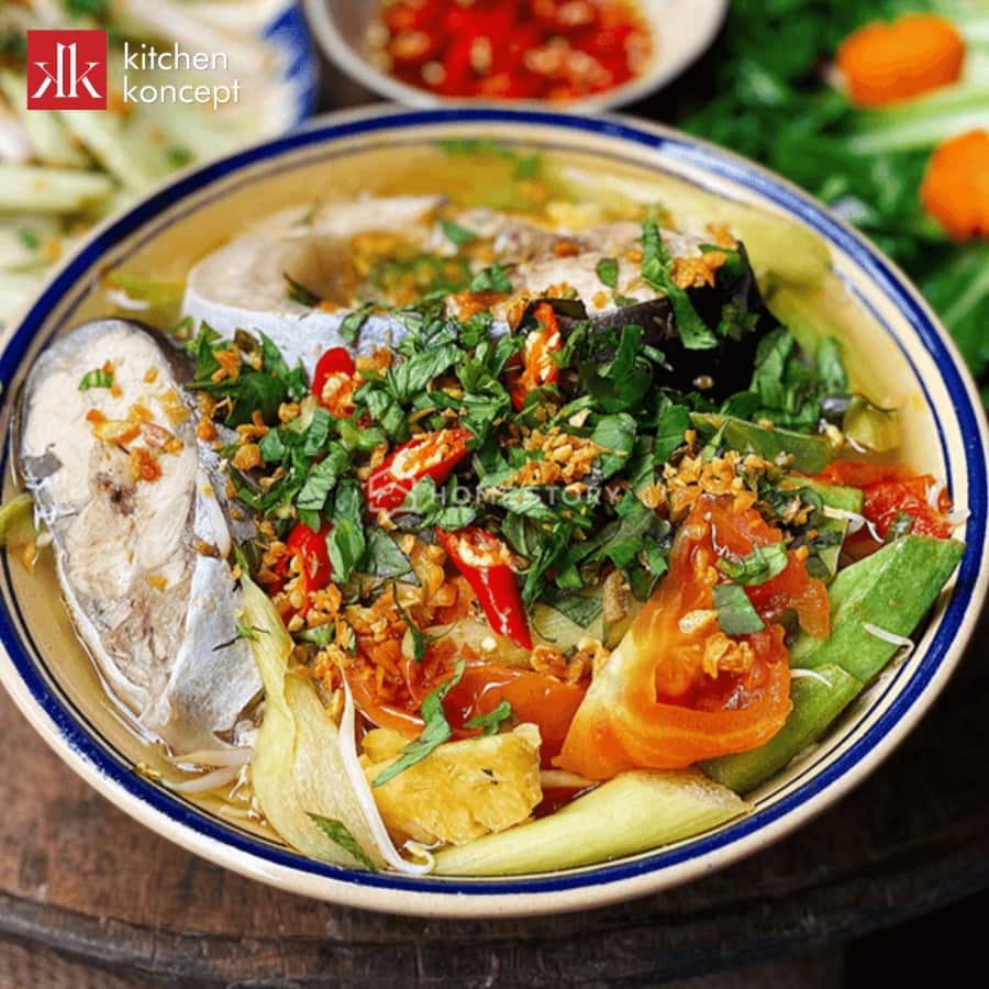 Cách nấu canh chua cá hú măng chua