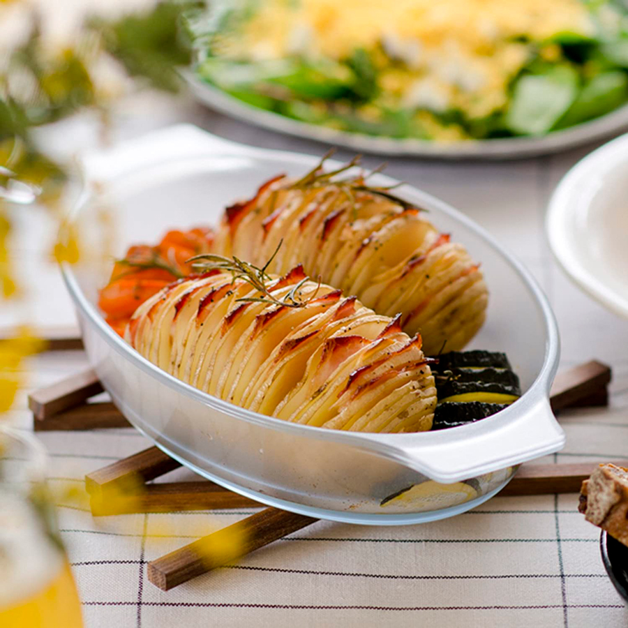 Cera Bake - Khay nướng bánh hình oval