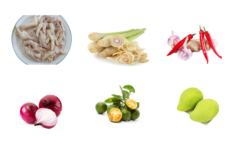 Nguyên liệu làm chân gà