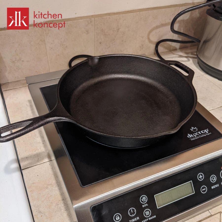 Chảo gang nấu bếp từ được không