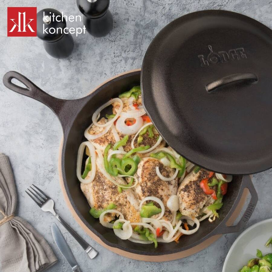 Chảo gang phân phối nhiệt tốt