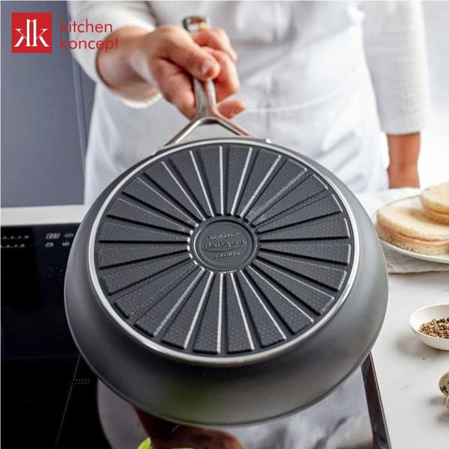 Chảo nhôm chống dính mới mua