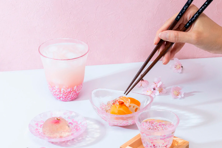 Chén Oval Sakura Sakura có chân đứng