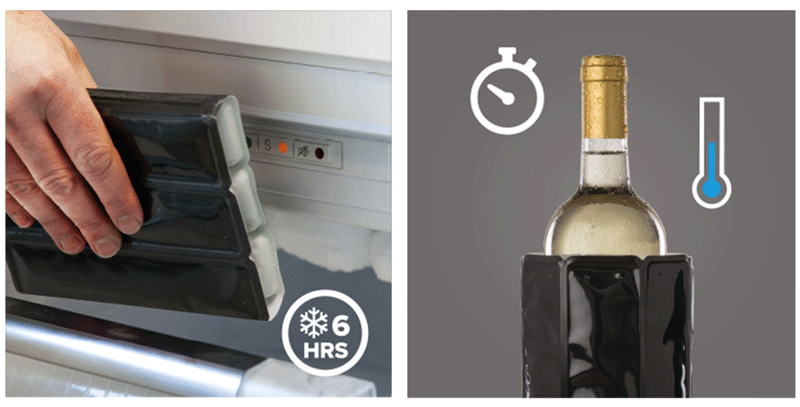 Cách sử dụng túi giữ mát rượu Vacu Vin - Platinum - 18cm
