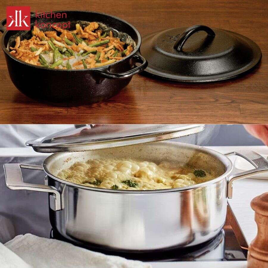 Điểm khác nhau giữa nồi inox và nồi gang