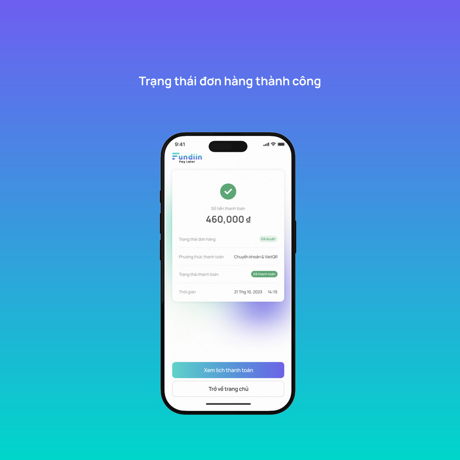 Thanh toán trả sau với Fundiin