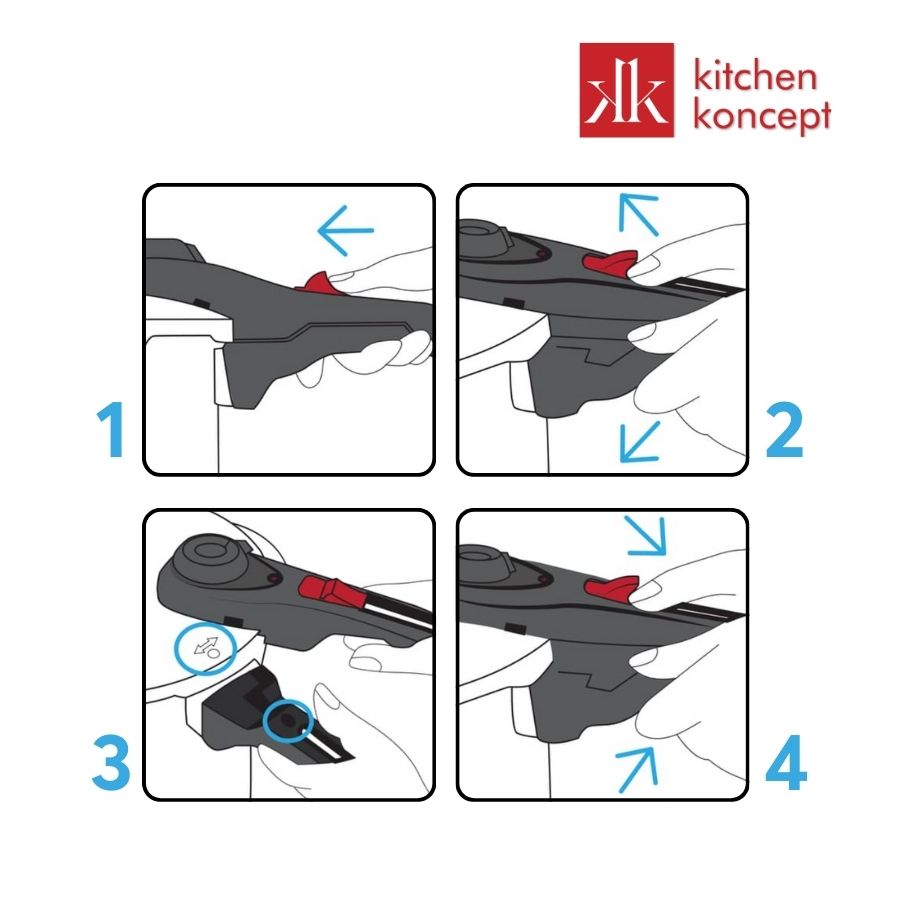 Hướng dẫn mở nắp nồi áp suất