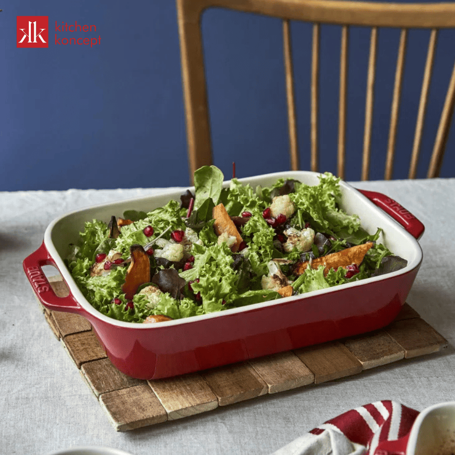 Khay gốm Staub hình chữ nhật 20x16cm