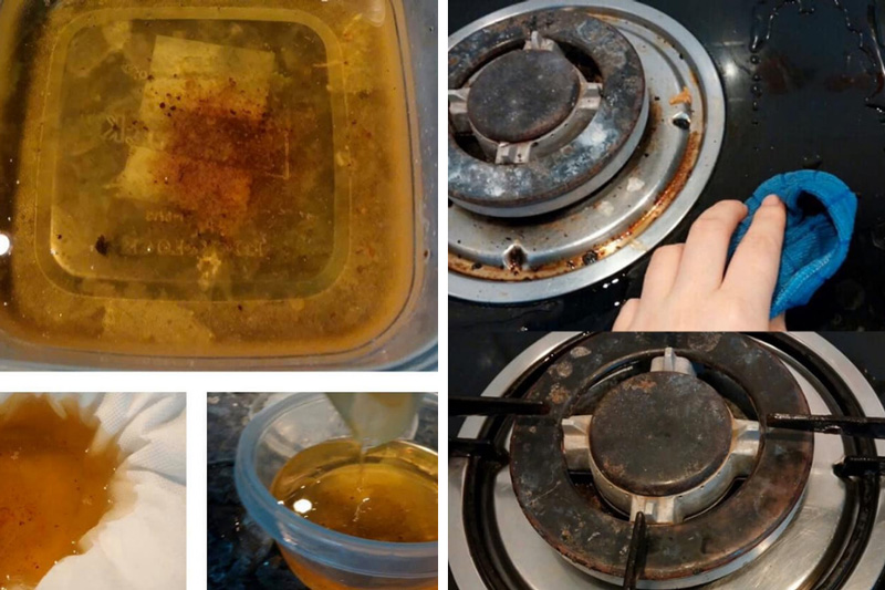 Mẹo dùng dầu ăn thừa để tẩy mọi vết ố bẩn trong nhà bếp